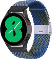 By Qubix Braided nylon bandje - Groen - blauw - Xiaomi Mi Watch - Xiaomi Watch S1 - S1 Pro - S1 Active - Watch S2