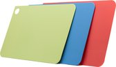Clean Cut Snijmatten | Set van 3 kleuren snijplanken | 31,5X20cm | Kleurcode voor voedsel - rood, blauw, groen | met hygiënische bescherming | vaatwasmachine bestendig | Clean+Protect® technologie | 99.9% betere hygiëne