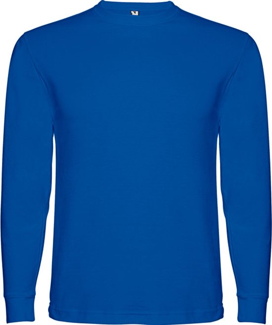 2 Pack Kobalt Blauw Effen t-shirt lange mouwen model Pointer merk Roly maat L