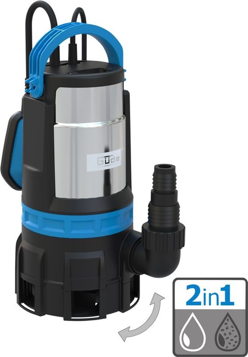 Bol.com Güde Multifunctionele dompelpomp GS750.1 voor helder & vuil water - 750W - 16.500 L/u aanbieding