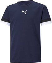 Puma Teamrise Jersey Jr Blauw T-Shirt - Sportwear - Kind