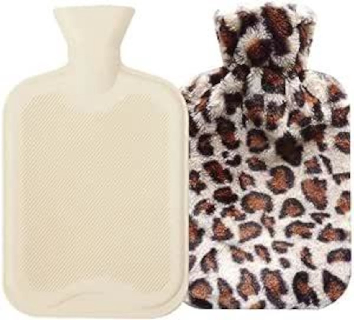 Goedkoopste warmwaterkruik LEO met mooi motief in fleece 2 liter