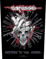 Carcass - Rotten To The Gore Rugpatch - Zwart