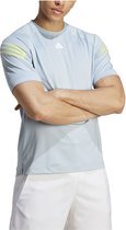 adidas - D2M 3-Stripes Back Tee - Blue Sports Shirt