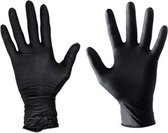 Medische handschoenen Zwart - Small - Nitril - Poedervrij 100 stuks