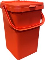Poubelle Ecoplus 25 litres orange - poubelle de tri des déchets - poubelle de tri - poubelle