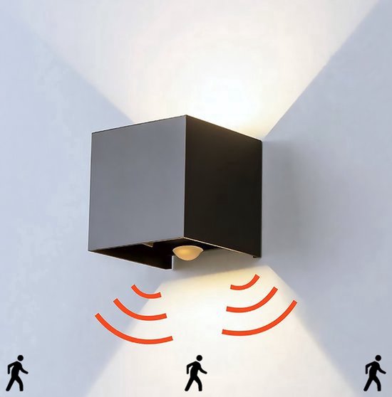 Lampe d'extérieur Goliving avec détecteur de mouvement - Applique