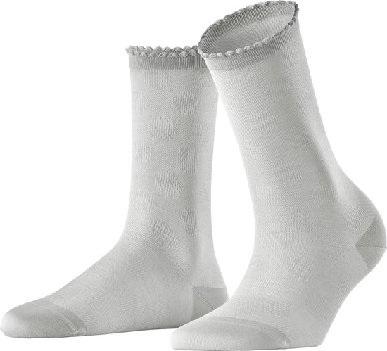 FALKE Bold Dot duurzaam biologisch katoen sokken dames grijs - Maat 39-42