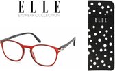 Leesbril Elle Eyewear EL15931-Rood Zwart-+2.50