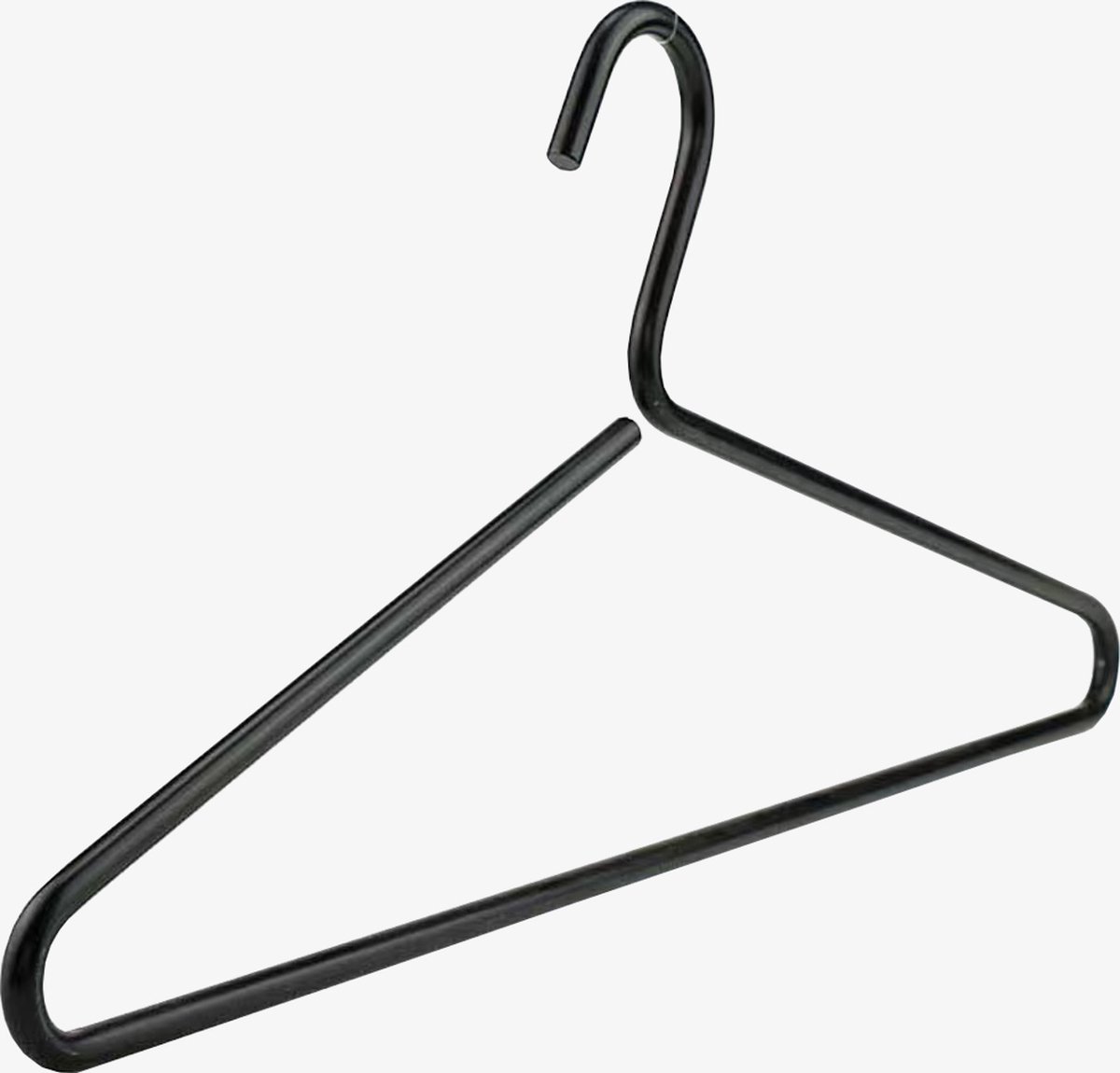 Kledinghangers Max | Zwarte kledinghangers | Kleerhangers | Luxe Hangers | Kleding | Kapstok | Zwart | Strak Design | Set van 5 luxe kledinghangers