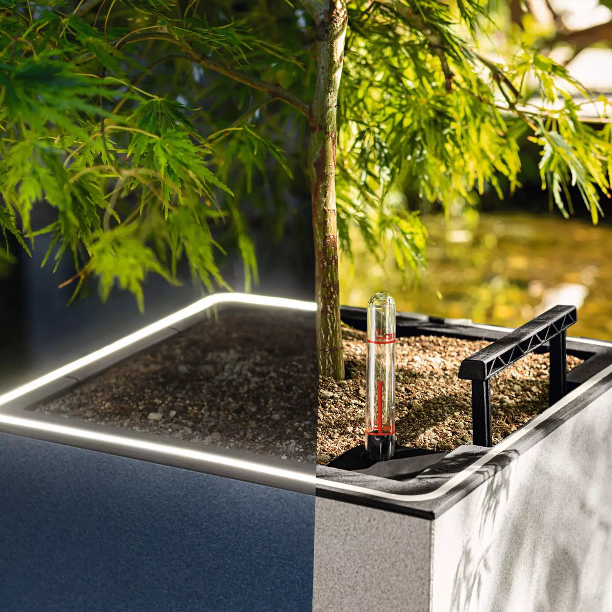 Lechuza Canto Stone 30 high LED - Planter