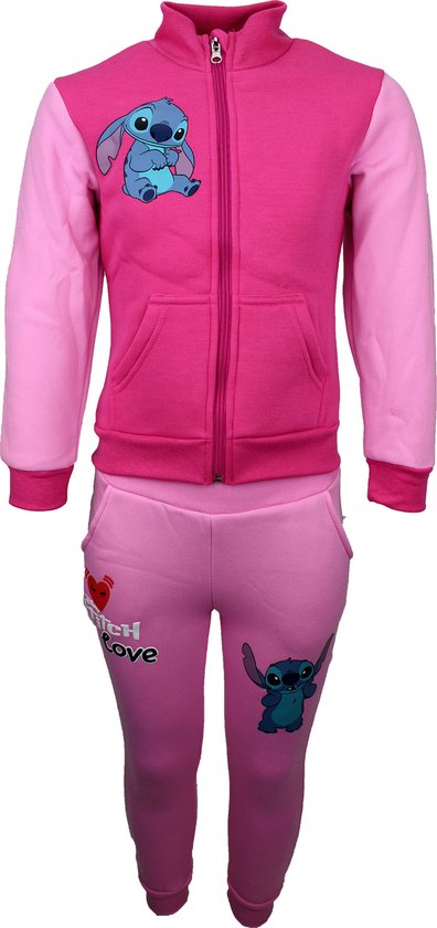 Disney Joggingpak / Huispak Lilo & Stitch Limited roze Kids & Kind Meisjes Roze - Maat: 92