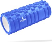Matchu Sports - Foam roller - Foamroller - Triggerpoint massage - Massage roller - 33 cm - Hard - Blauw