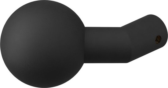 Deurknop - Zwart - RVS - GPF - GPF8953.61 Zwart verkropte kogelknop 55mm draaibaar