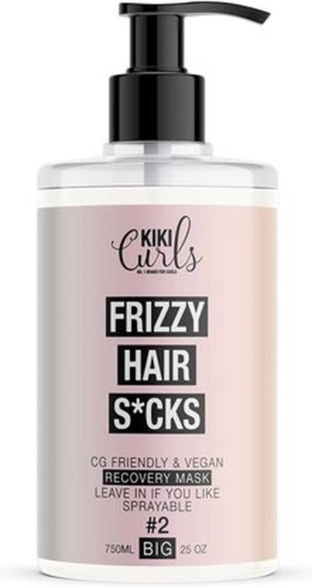 Kiki Curls #2 Frizzy Hair S*cks Recovery Mask 750ml | bol.