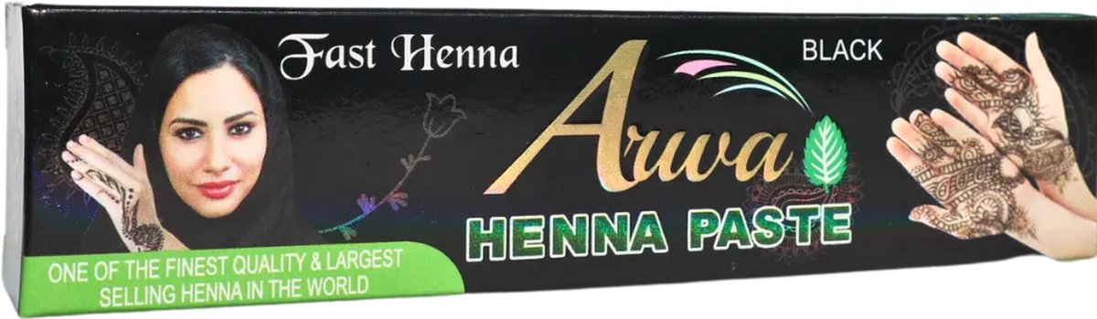 Arwa Henna Tube Pasta Zwart – 30 Gram