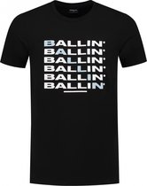 Ballin Amsterdam - T-shirts Slim fit pour hommes Crewneck SS - Noir - Taille XXL