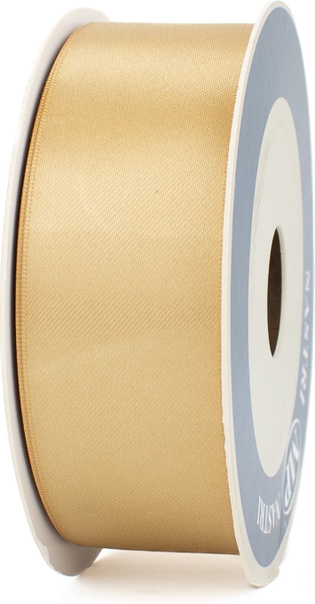Satijnlint - goud cadeaulint van satijn - 40 mm - Rol van 25 meter