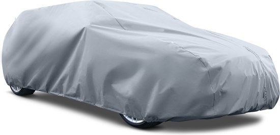 CarPassion Housse de Voiture - Housse de Protection - Imperméable et Résistante au Gel - Taille L - Grijs