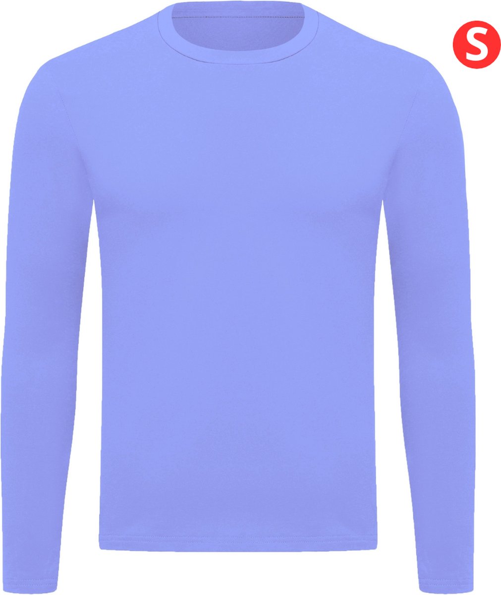 Livano Thermokleding – Thermoshirt – Thermo – Voor Heren – Shirt – Licht Blauw – Maat S