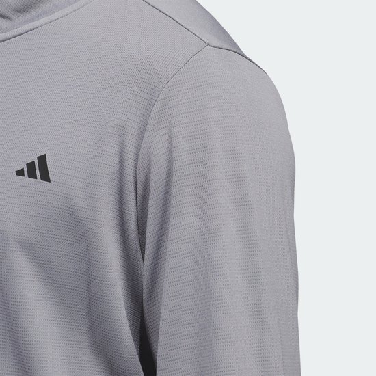 adidas Performance Lichtgewicht Top met Halflange Rits - Heren - Grijs- M van adidas — afbeelding 4