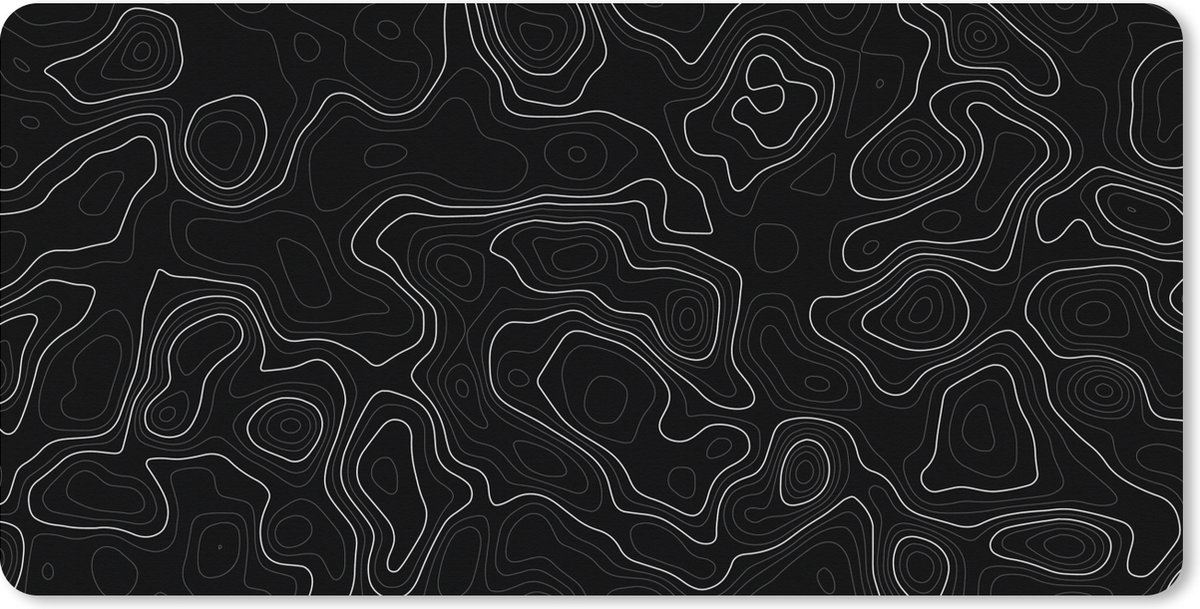 Muismat 120x60 cm - Bureaumat kantoor zwart - Computer en desktop accessoires - Muis en bureau mat onderlegger - Zwarte bureaulegger xl - Mousepad xxl - Kantoorartikelen decoratie - Muismatten office desk anti slip - Kantoormeubelen
