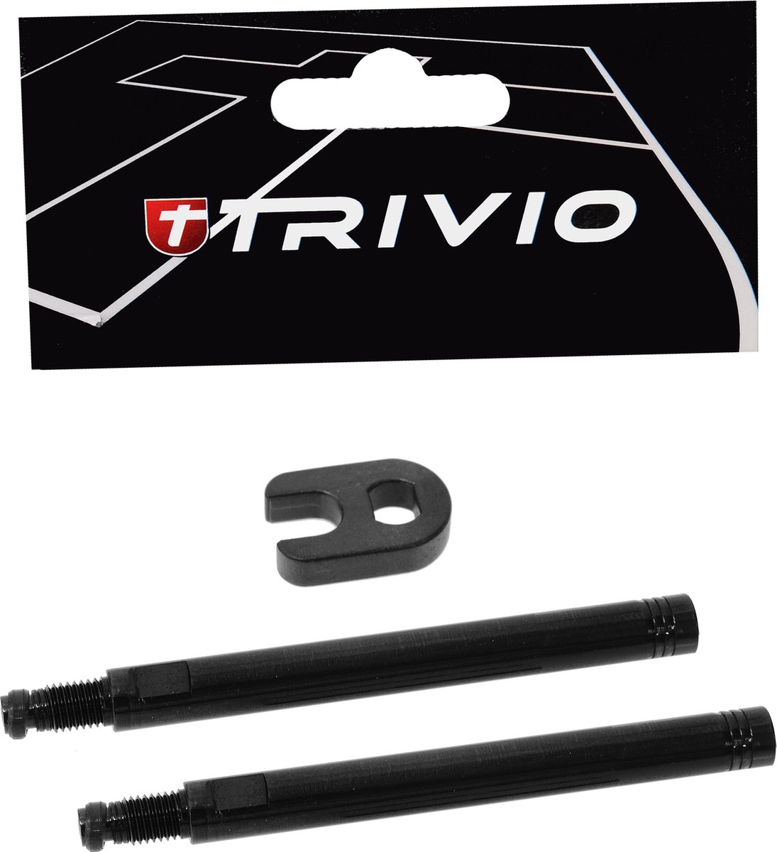 Trivio - Ventielverlenger Set Zwart 60MM Inclusief Gereedschap