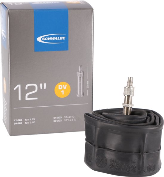 Binnenband Schwalbe SV1 12 / 47/62-203 - 40mm ventiel — afbeelding 5