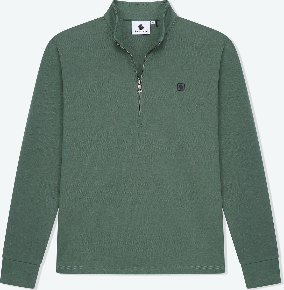 Zipper sweater Salvador Duck Green - L - Solution Clothing