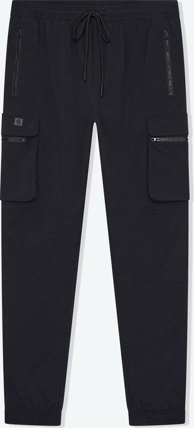 Solution Clothing Buddy - Cargo Broek - Regular Fit - Broeken - Joggingbroek - Volwassenen - Heren - Mannen - Zwart - XL