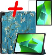 Hoesje Geschikt voor Lenovo Tab M10 (3rd gen) Hoes Case Tablet Hoesje Tri-fold Met Screenprotector - Hoes Geschikt voor Lenovo Tab M10 (3e gen) Hoesje Hard Cover Bookcase Hoes - Bloesem