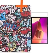 Hoes Geschikt voor Lenovo Tab M10 (3rd gen) Hoes Tri-fold Tablet Hoesje Case Met Screenprotector - Hoesje Geschikt voor Lenovo Tab M10 (3e gen) Hoesje Hardcover Bookcase - Graffity