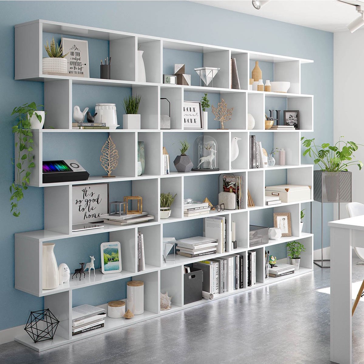 CALICOSY - Bücherregal mit 6 Fächern - H192 cm - Athena
