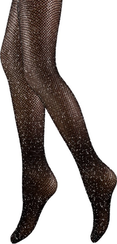 Collants pailletés - Chevron - Zwart- Goud - Taille L-XL (44)