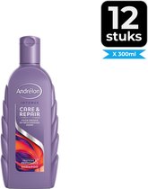 Andrélon Intense Shampooing - Soin & Réparation 300 ml - Pack économique 12 pièces