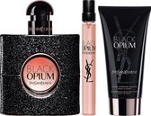 Yves Saint Laurent Black Opium Eau de Parfum 50 ml - Vaporisateur de voyage 10 ml - Lait corporel 50 ml