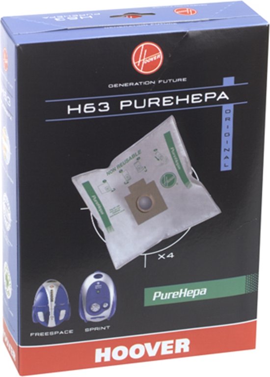 H 63 - 5 sacs aspirateur HOOVER