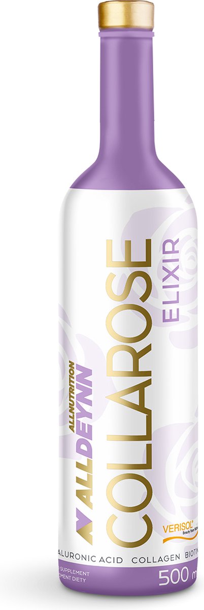 ALLDEYNN COLLAROSE ELIXIR Raspberry / Wild Strawberry – Liquid Collagen 500ml – 20 Porties – Met VERISOL® – Vitamine C & Biotine – Nutriworld
