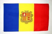VlagDirect - Andorraanse vlag - Andorra vlag - 90 x 150 cm.