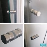 Bouton de porte de douche de Luxe - Ensemble de boutons de porte - Poignée de porte de douche / Poignée de porte de douche en acier inoxydable