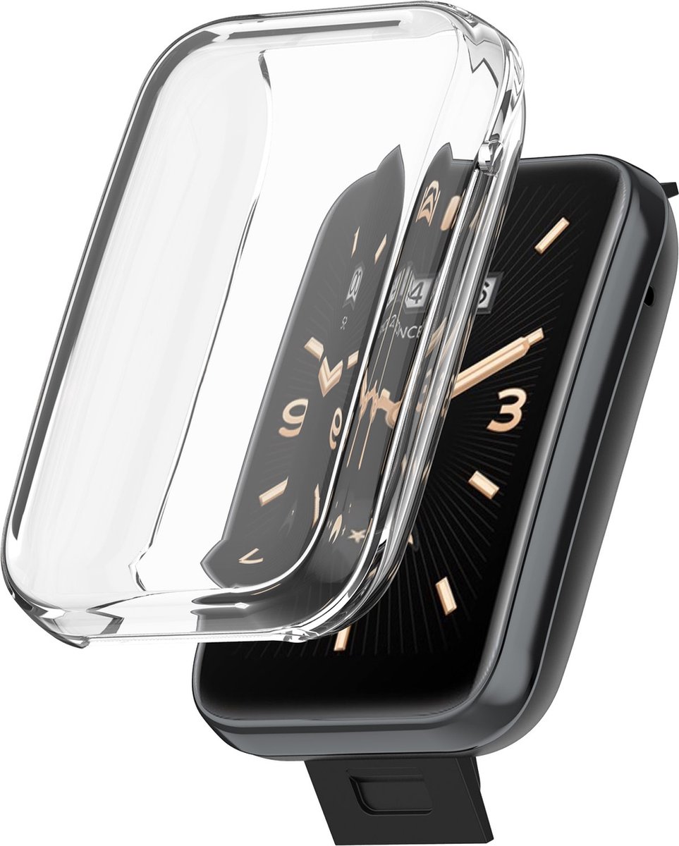 By Qubix - TPU case - Transparant - Geschikt voor Xiaomi Mi Band 7 Pro - (volledig beschermd)
