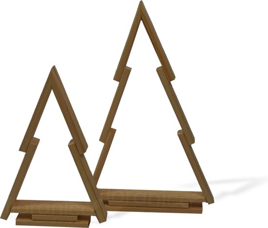 Lot Triangles en Bois Naturel