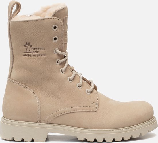 Panama Jack FRISIA B8 - Volwassenen VeterlaarzenHalf-hoge schoenen - Kleur: Wit/beige - Maat: 37