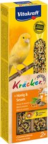 Vitakraft Canary Cracker 2 en 1 Honey - Snack pour oiseaux