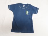 Petit Bateau - Onderhemd - T shirt korte mouw - Marine - 10 jaar 138