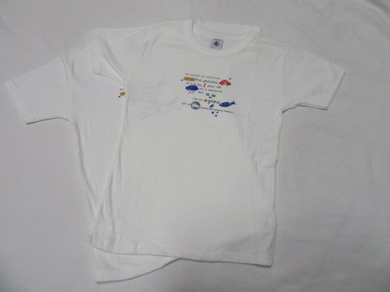 Petit Bateau - 2 Pack -Onderhemd - T-shirt korte mouw - Mij kleine auto - 8 jaar 128