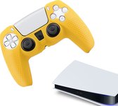 Gadgetpoint | Siliconen Game Controller(s) Hoesjes | Performance Antislip Skin Beschermhoes | Softcover Grip Case | Accessoires geschikt voor Playstation 5 - PS5 | Grip Geel