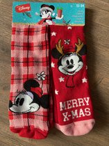 Disney kerstsokken voor kinderen - Mickey Mouse sokken - Mini Mouse sokken - Multipack - Maat 27-30
