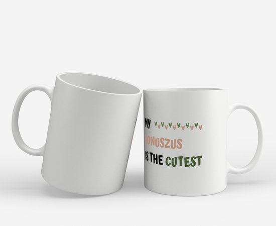 Akyol - ma sœur bonus est la tasse à café la plus mignonne - tasse à thé - Sœur - sœur bonus mignonne - cadeau d'anniversaire - anniversaire - cadeau - cadeau pour sœur - articles sœur - cadeau - cadeau - cadeau - contenu 350 ML