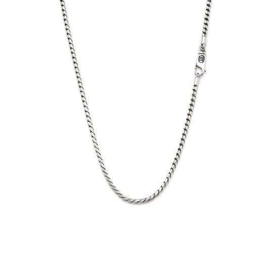 SILK Jewellery - Zilveren Ketting - Dua - 668.60 - Maat 60,0